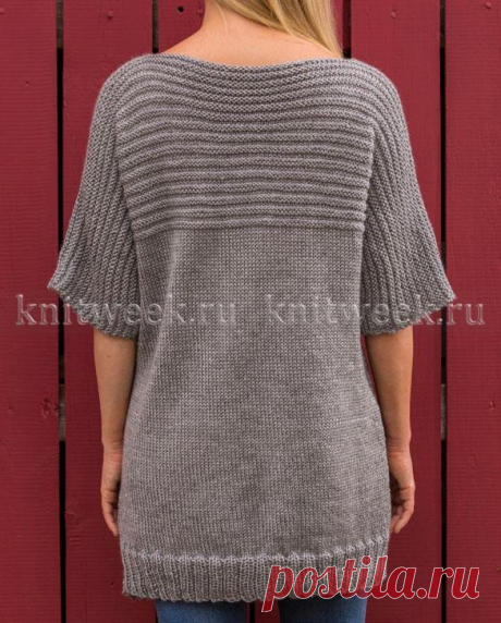 Свободный джемпер с цельновязанными рукавами. Спицами. / Обсуждение на LiveInternet - Российский Сервис Онлайн-Дневников