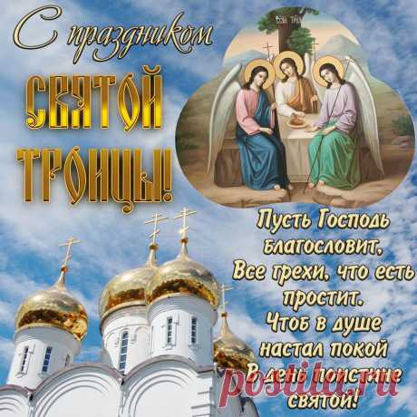Троица святая, праздник благодатный,
Пусть в твой дом сегодня с милостью войдёт.
Миром и достатком, счастьем необъятным
Твою жизнь наполнит на грядущий год!