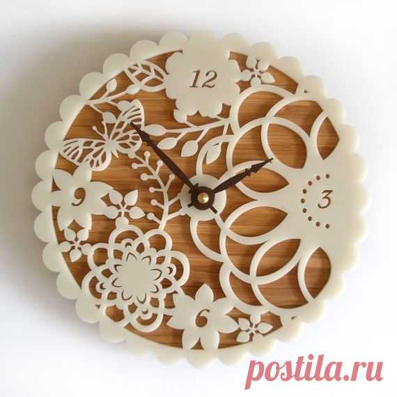 Decorative Wall Clock - Floral Kirie 01