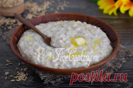 Молочная каша из овсяной крупы пошаговый рецепт
