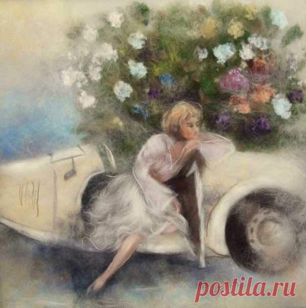 Картины из шерсти. Валяние. Рукоделие. МК