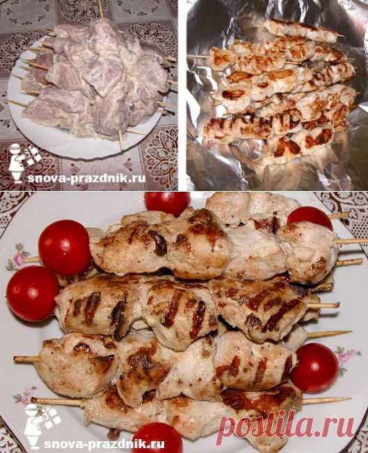 Как приготовить куриные шашлычки на шпажках дома|Снова Праздник!
