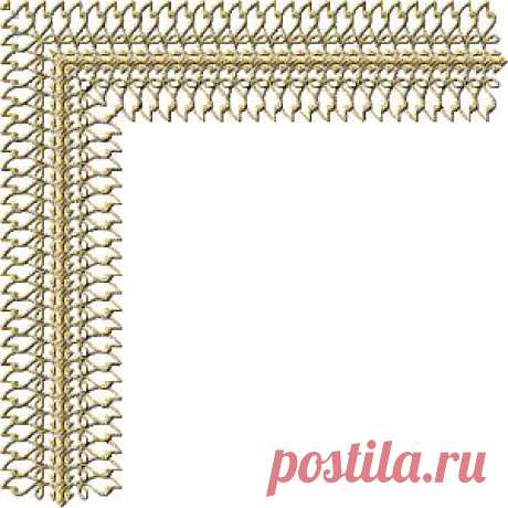 декоративные элементы «уголки золотые» png