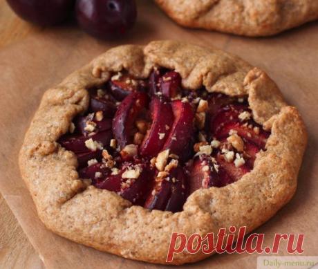 Цельнозерновая галетта со сливами от Daily-menu.ru, 186 ккал/100 г