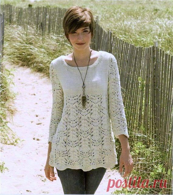 Туника WAVY LACE от дизайнера Gayle Bunn. Спицами. / Обсуждение на LiveInternet - Российский Сервис Онлайн-Дневников