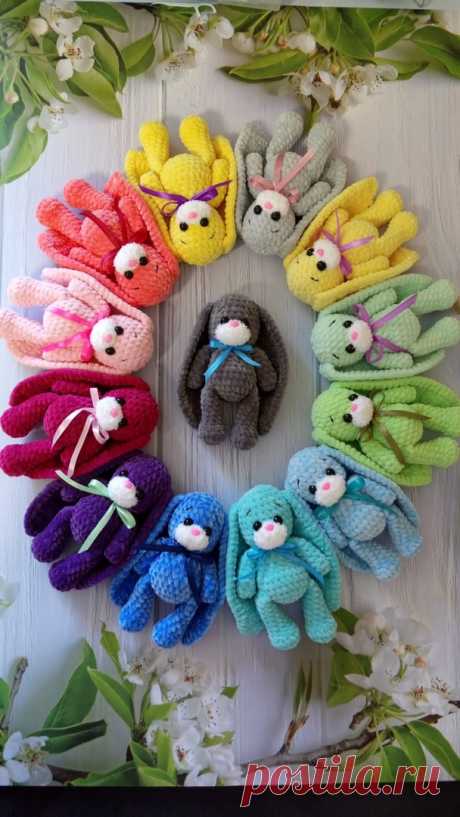 PDF Зайка Буся крючком. FREE crochet pattern; Аmigurumi animal patterns. Амигуруми схемы и описания на русском. Вязаные игрушки и поделки своими руками #amimore - плюшевый заяц, зайчик из плюшевой пряжи, кролик, зайчонок, зайка, крольчонок.