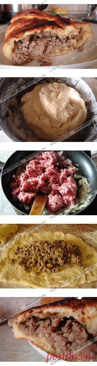 Кулебяка с мясом пошаговый рецепт с фото