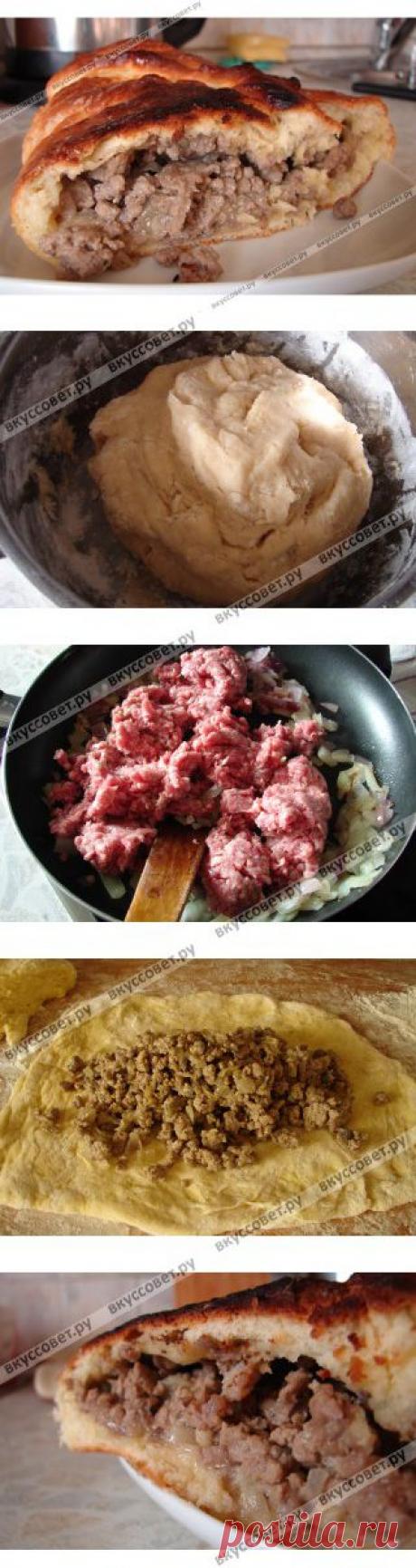 Кулебяка с мясом пошаговый рецепт с фото