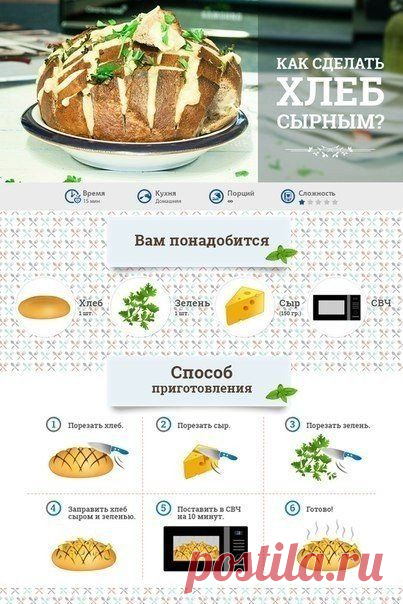 как сделать хлеб сырным