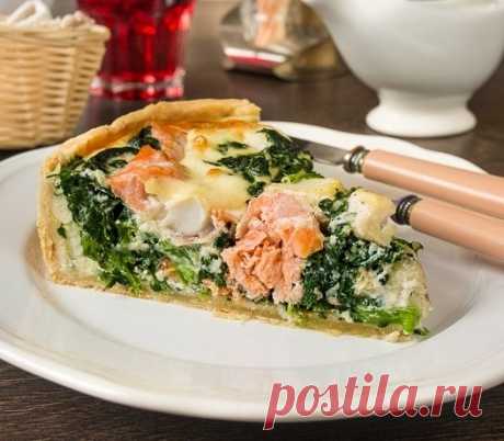 ОТКРЫТЫЙ ПИРОГ С КРАСНОЙ И БЕЛОЙ РЫБОЙ