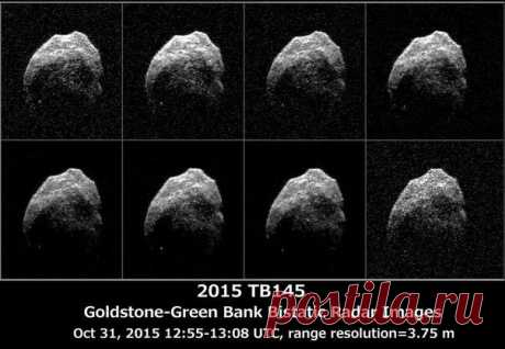 NASA представило радарные изображения астероида 2015 TB145 в высоком разрешении! / Интересный космос