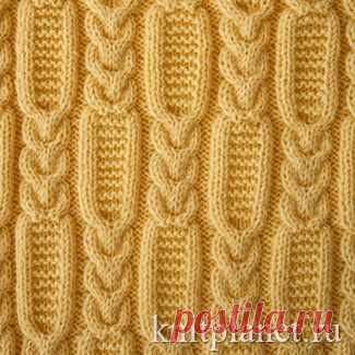 ПЕТЕЛЬКА К ПЕТЕЛЬКЕ.  Узор с  косами