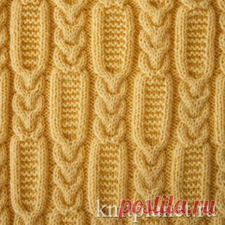 ПЕТЕЛЬКА К ПЕТЕЛЬКЕ.  Узор с  косами