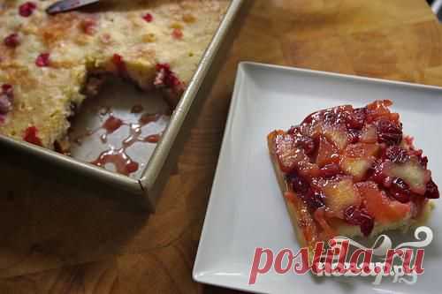 Клюквенно-яблочный пирог - пошаговый кулинарный рецепт на Повар.ру