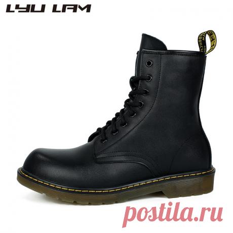ЛЮ ЛАМ Мужские Ботинки Зимние МЕХОВЫЕ Резиновые Сапоги Для Человека Натуральная Кожа Мотоцикла Сапоги Мода Мужская Обувь Ковбойские Сапоги купить в магазине Adv@nce на AliExpress