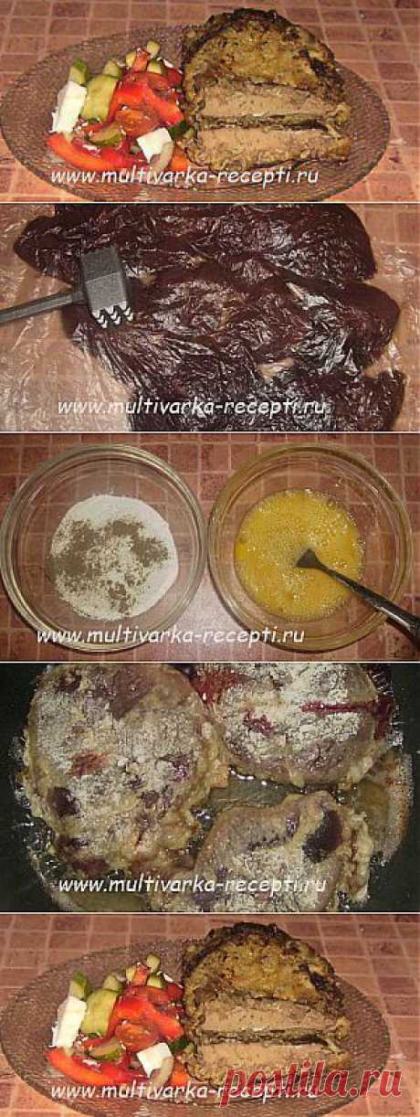 Отбивные из печени индейки в мультиварке