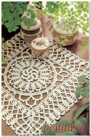 crochet square doily (Crochet and arts)