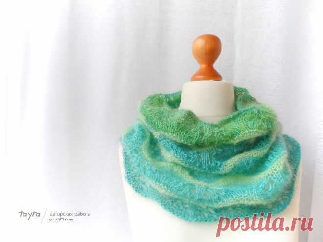 Шарф-снуд Aqua / KNITLY.com - блог о рукоделии