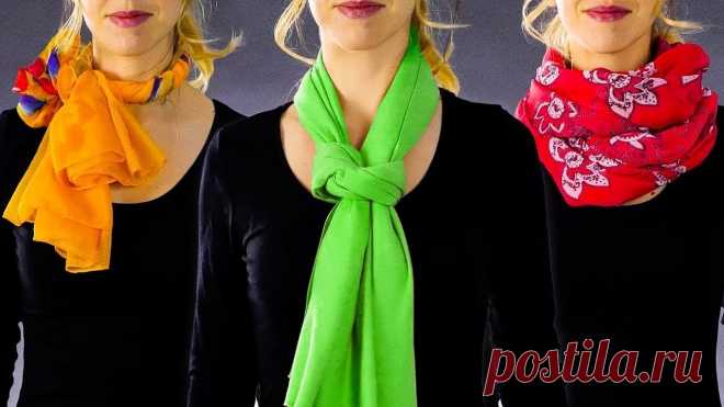 28 ПРОСТЫХ СПОСОБОВ ПОВЯЗАТЬ ШАРФ