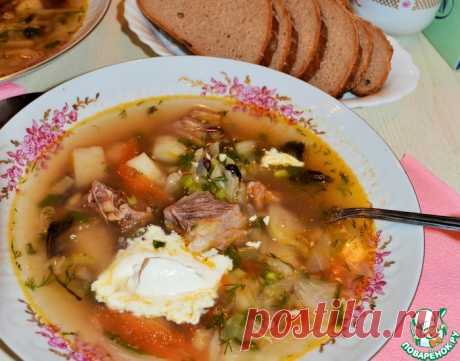 Щи с фасолью Кулинарный рецепт