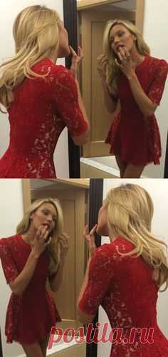 simple red lace short homecoming dresses, half sleeves semi formal dress for junior, mini cocktail party dress #homecoming
