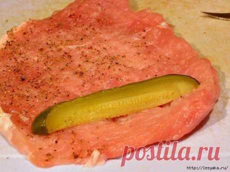 Вкусные огурчики в мясной «шубе» - Блог Марина на 24open.ru