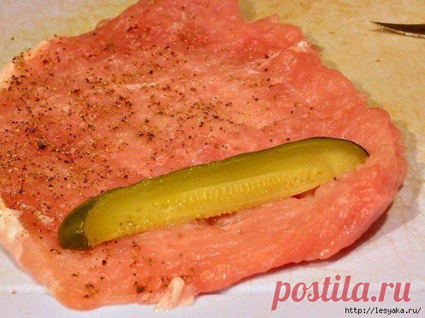 Вкусные огурчики в мясной «шубе» - Блог Марина на 24open.ru