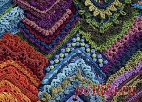 AROUND THE CORNER CROCHET BORDERS: 150 ВИДОВ ОБВЯЗКИ КРАЯ ИЗДЕЛИЯ - СХЕМЫ Детали, как известно, могут загубить или спасти любую вещь. Связанное в самой разной технике изделие будет иметь завершенный вид в