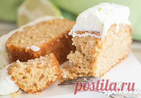 Рецепт лаймового пирога или кекса с кремом из маскарпоне