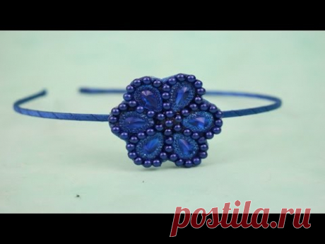 Passo a passo: flor fácil de chaton e pérolas