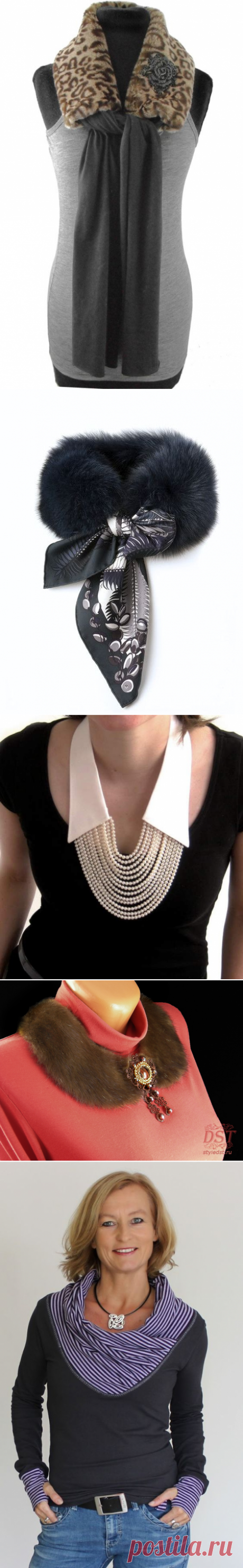 Воротнички и шейные аксессуары: банк идей