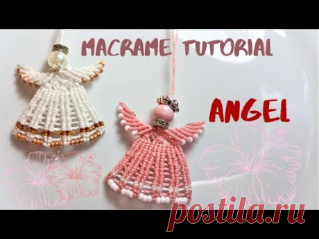 MACRAME TUTORIAL ANGEL - YouTube
