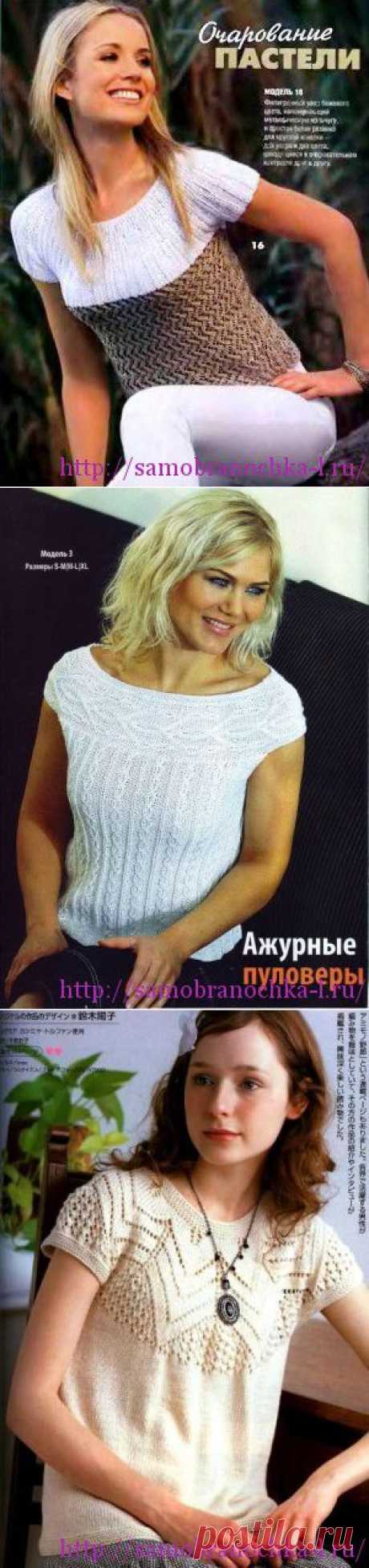 Летние блузки спицами