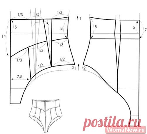 Выкройки женских трусов | WomaNew.ru - уроки кройки и шитья.