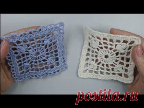 Квадрат крючком из журнала Дуплет
