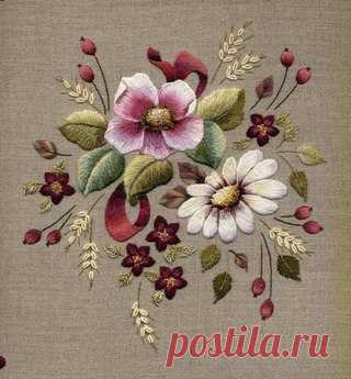 Вышивка гладью от Триш Бурр. Идеи для вдохновения