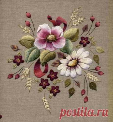 Вышивка гладью от Триш Бурр. Идеи для вдохновения