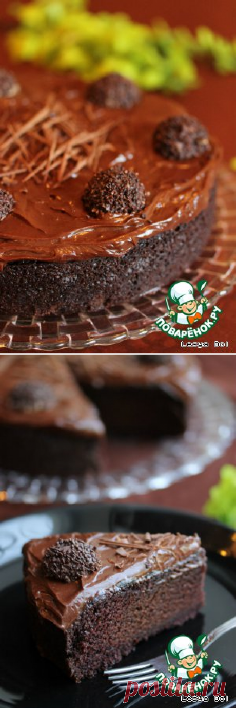 Торт "Пища дьявола" - кулинарный рецепт