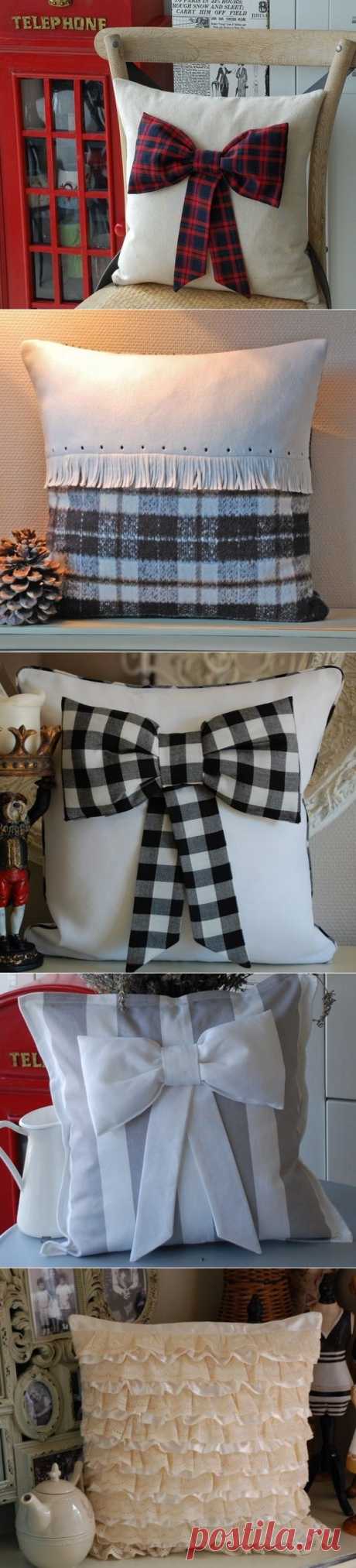 Идеи для шитья подушек. Ideas for sewing pillows. ~ HandMadiya.com