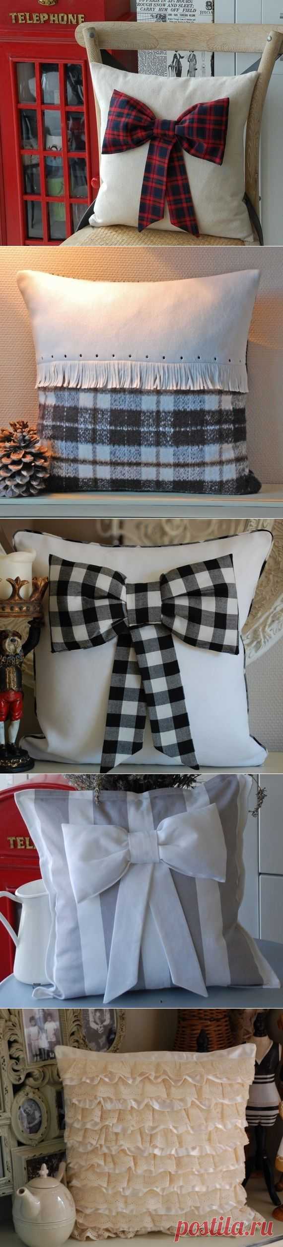 Идеи для шитья подушек. Ideas for sewing pillows. ~ HandMadiya.com