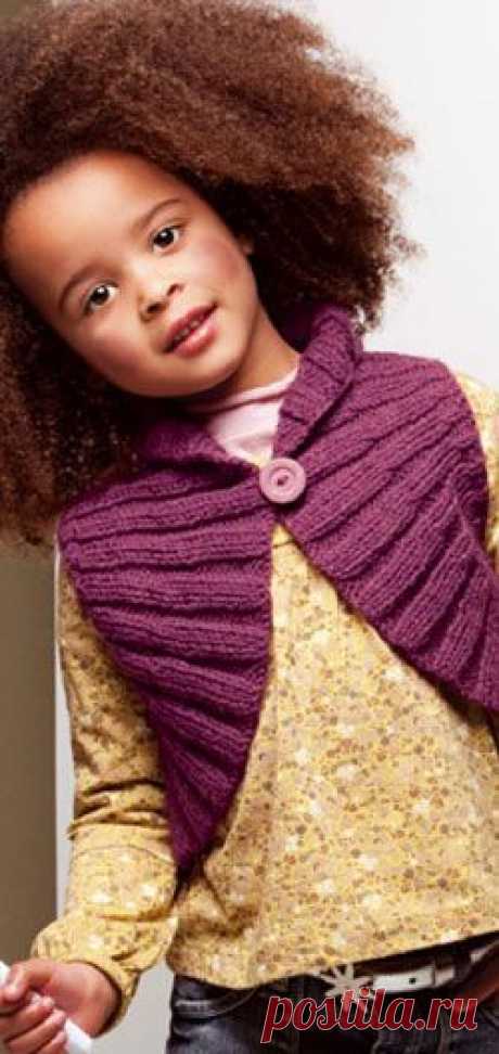 Вязаное болеро для девочки спицы