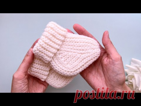 🧸🧶 Мягкие и уютные: Вязаные носочки крючком для малышей с рождения