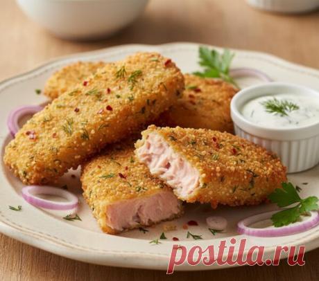 Хрустящая горбуша в ароматном кляре