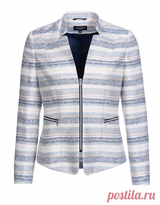 Blazer mit Reißverschluss | Bexleys woman | ADLER Mode Onlineshop