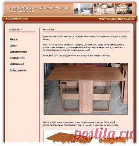 стол книжка своими руками за несколько часов. Релиз новой книги Андрея Лаппо.