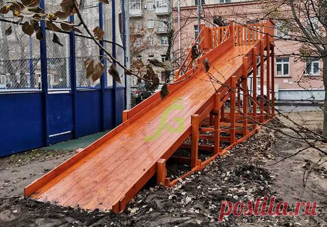 Зимние деревянные горки с доставкой в город Ногинск купить на сайте огниво-спорт.ру
