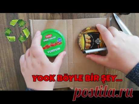 KAVANOZ KAPAĞINDAN OLDUĞUNA İNANAMAYACAKSINIZ...! GERİ DÖNÜŞÜM, Diy, Interesting recycle