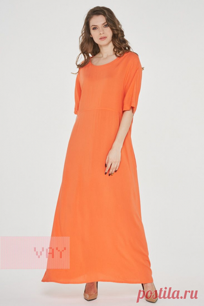 Летние платья от марки VAY. Женские летние платья VAY (артикул 191-3485), цветовое решение оранжевый. Ещё больше женских платьев марки ВЭЙ на оптовом сайте производителя VAY - Ньювэй.ру https://www.newvay.ru