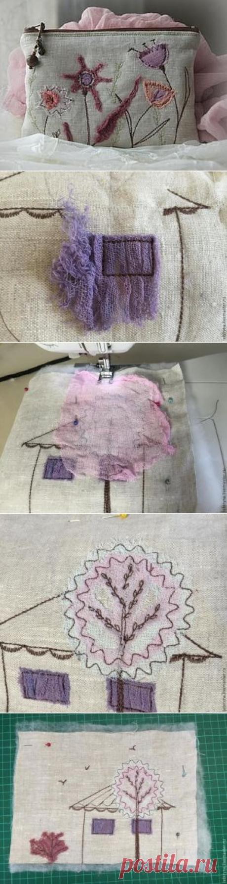 Аппликация: создаем картинку из марли - Ярмарка Мастеров - ручная работа, handmade