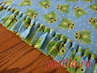 Двойное одеяло без шитья

#для_дома #детям #одеяло #своимируками